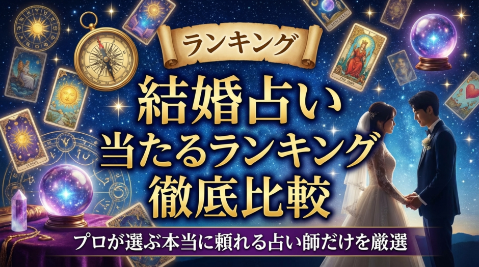 結婚の占いが当たるランキングを徹底比較｜プロが選ぶ本当に頼れる占い師だけを厳選