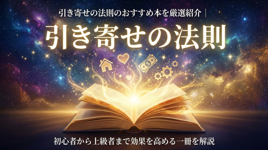 引き寄せの法則のおすすめ本を厳選紹介｜初心者から上級者まで効果を高める一冊を解説