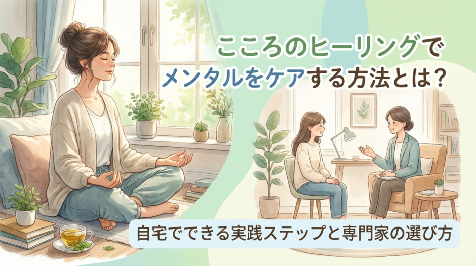こころのヒーリングでメンタルをケアする方法とは？自宅でできる実践ステップと専門家の選び方