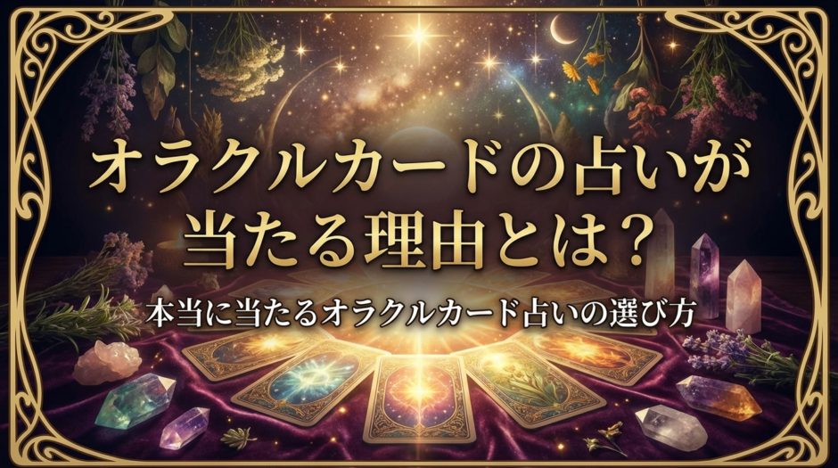オラクルカードの占いが当たる理由とは？本当に当たるオラクルカード占いの選び方