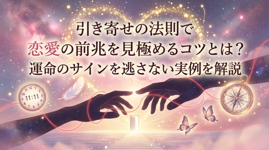 引き寄せの法則で恋愛の前兆を見極めるコツとは？運命のサインを逃さない実例を解説
